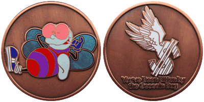 G. O'Coin Bug glow-in-the-dark geocoin